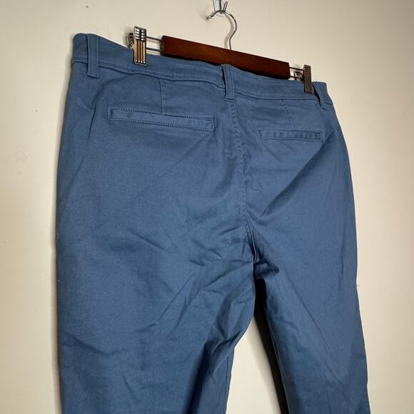 41 Hawthorn Women’s Slant Pocket Pants Blue Cotton Blend Mid Rise NWT Size 16 - Picture 5 of 8